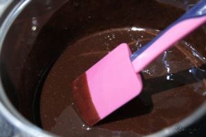 roztopiona czekolada z masłem