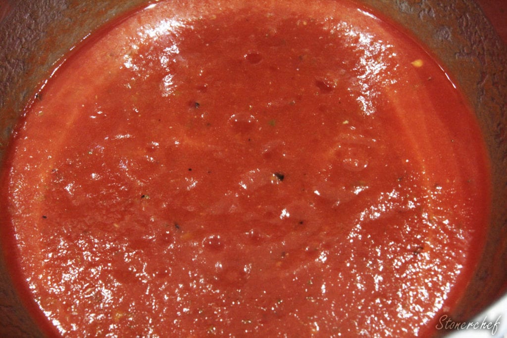 przecier pomidorowy zblendowany z pepperoni