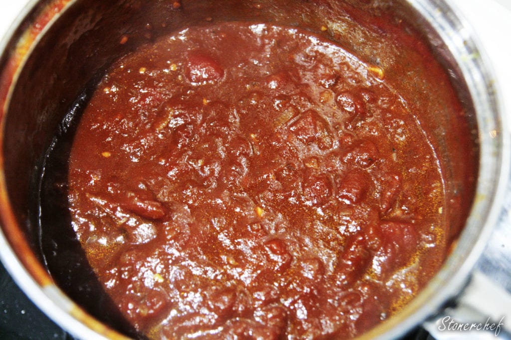 gotowy ketchup przed zblendowaniem