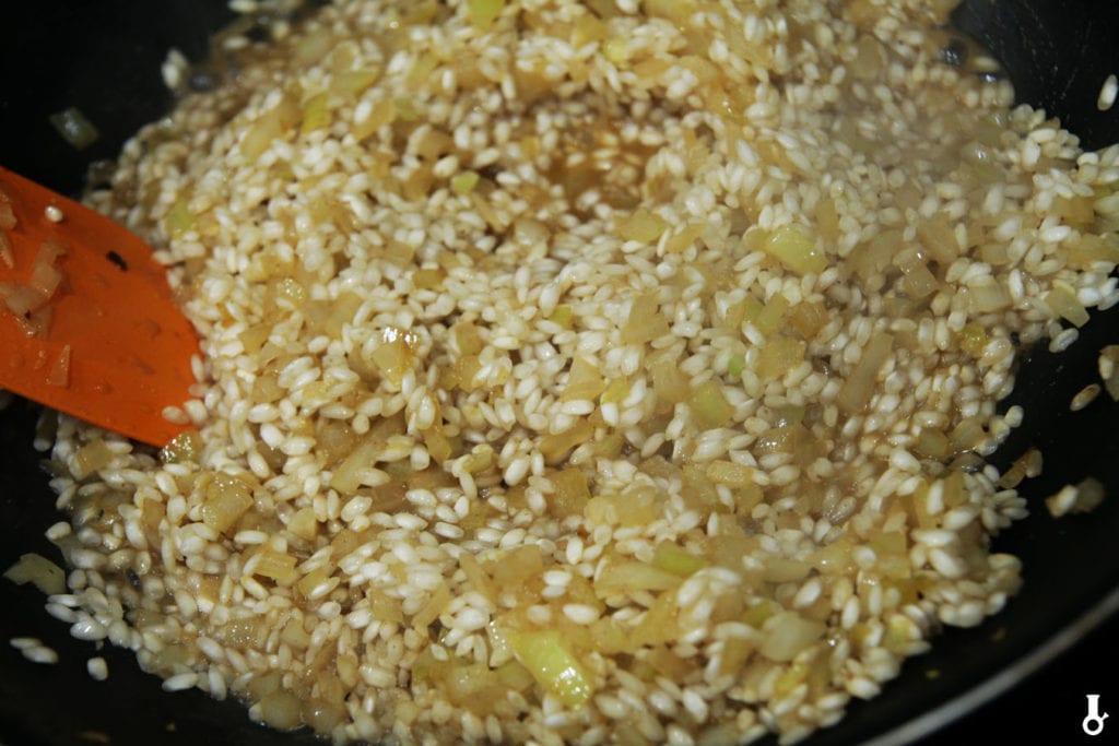 piwo wyparowane z risotto